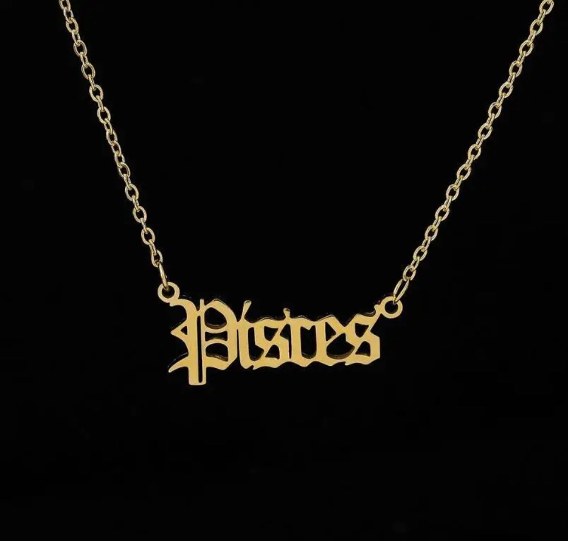 18k Gold Zodiac Necklace