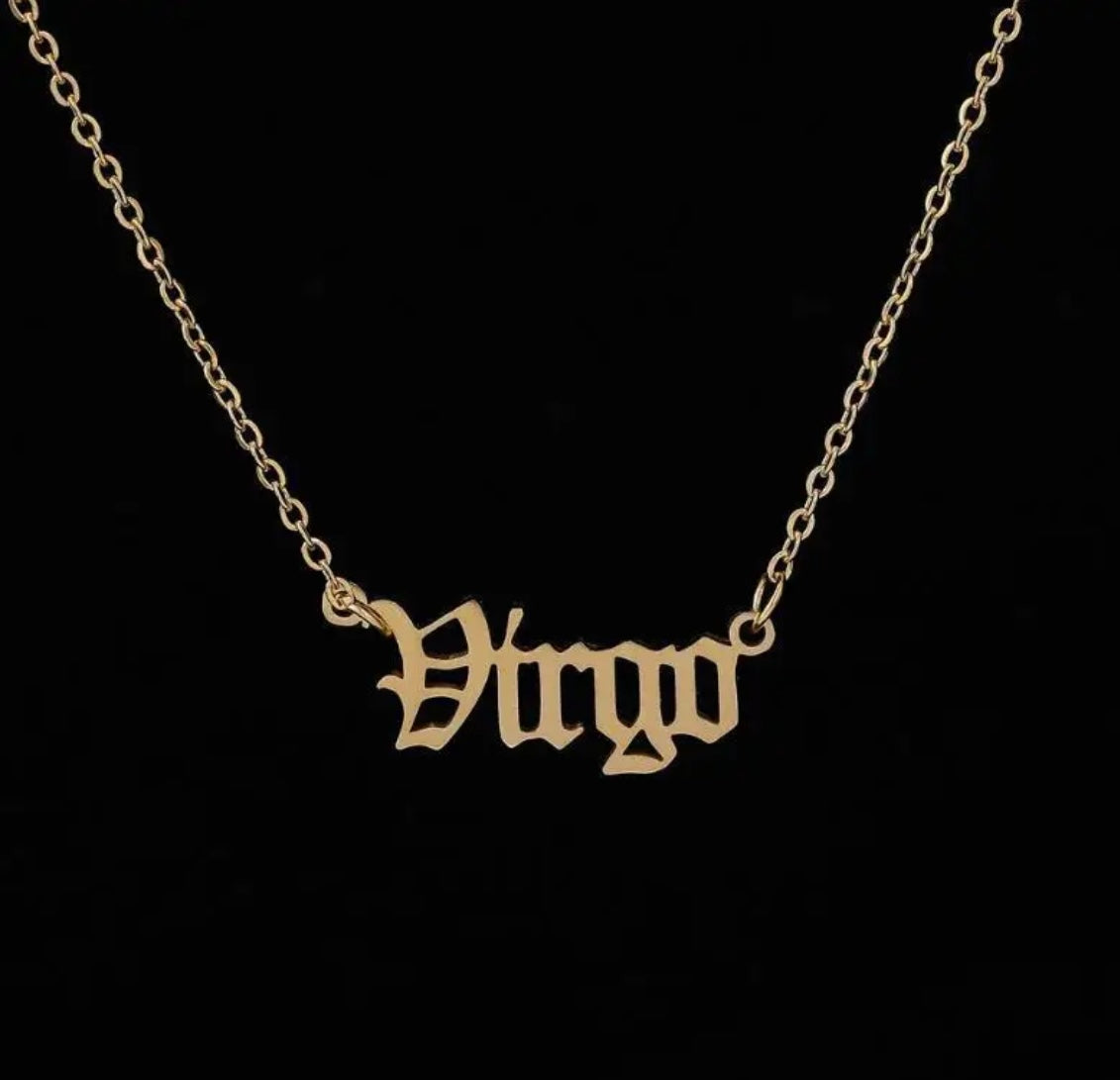 18k Gold Zodiac Necklace