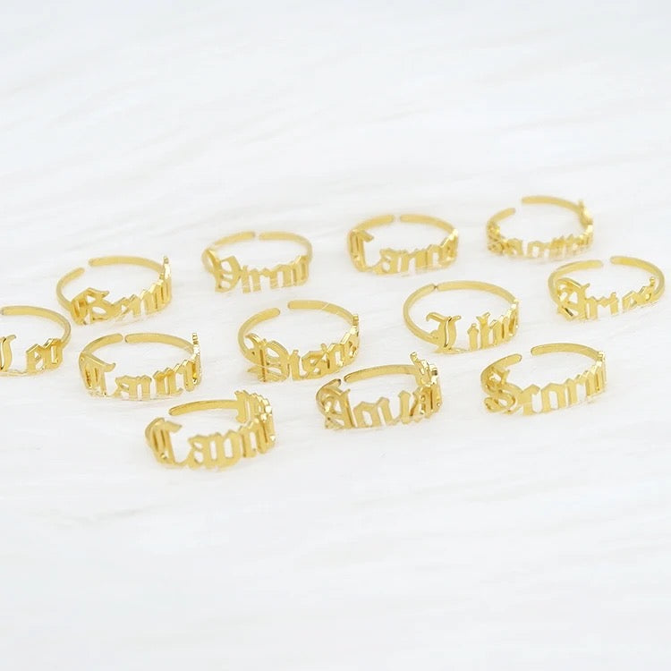 Zodiac Gold Rings