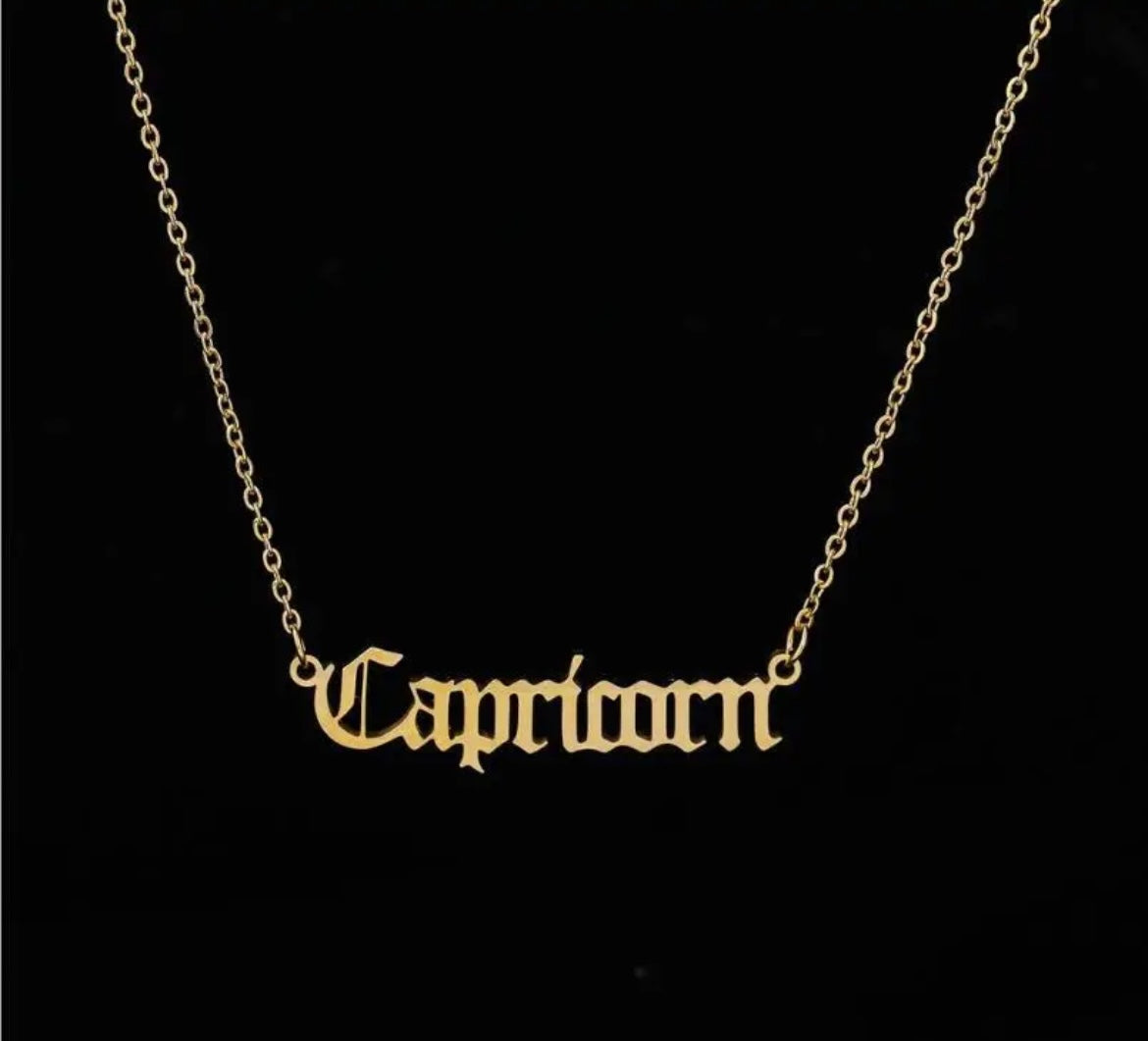 18k Gold Zodiac Necklace