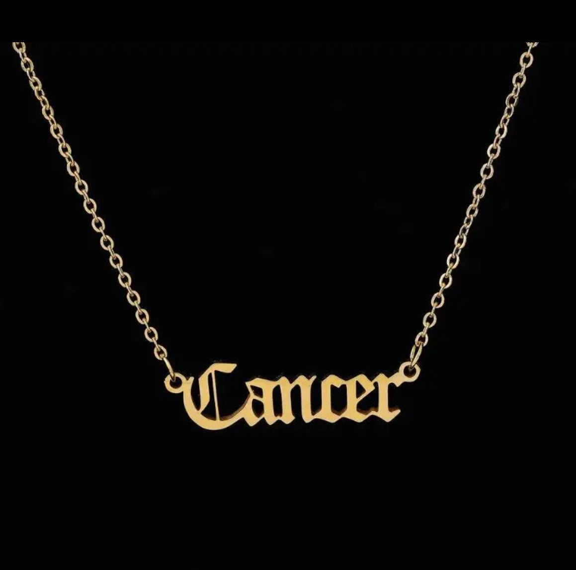 18k Gold Zodiac Necklace