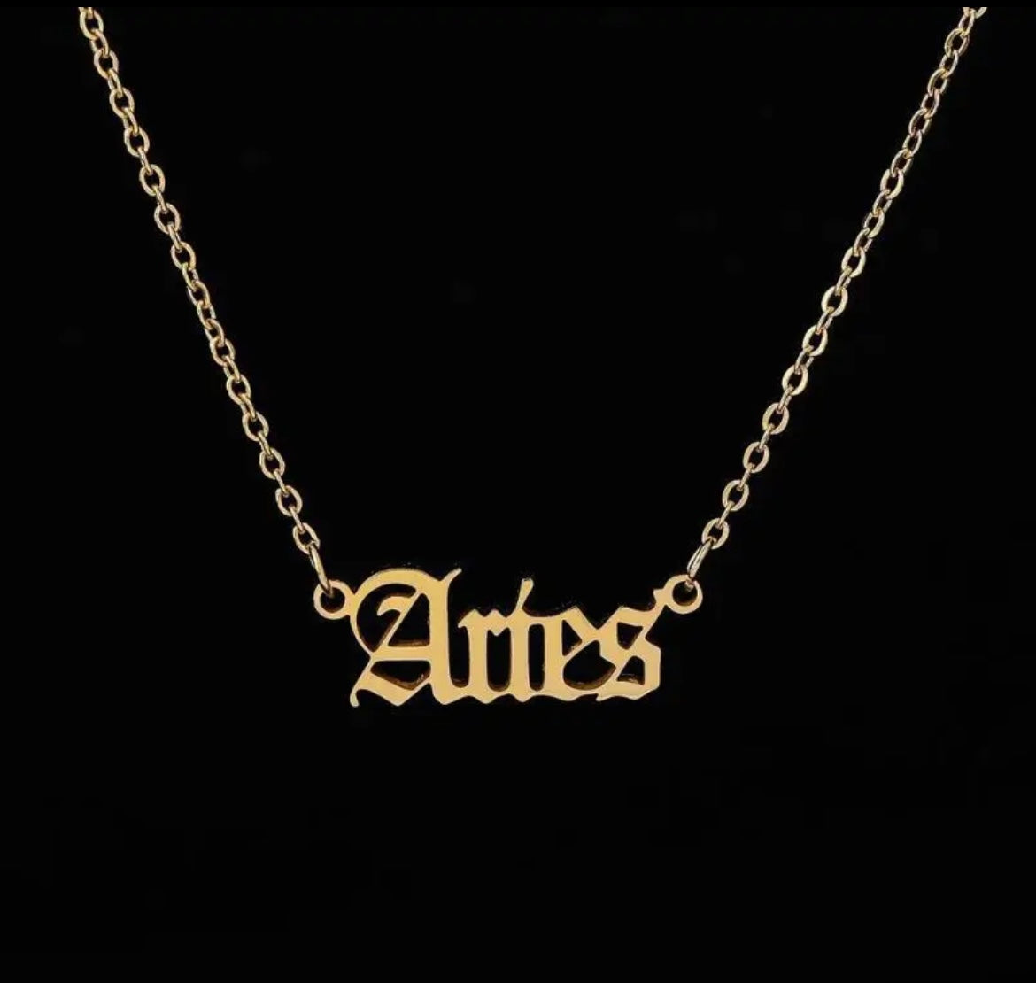 18k Gold Zodiac Necklace