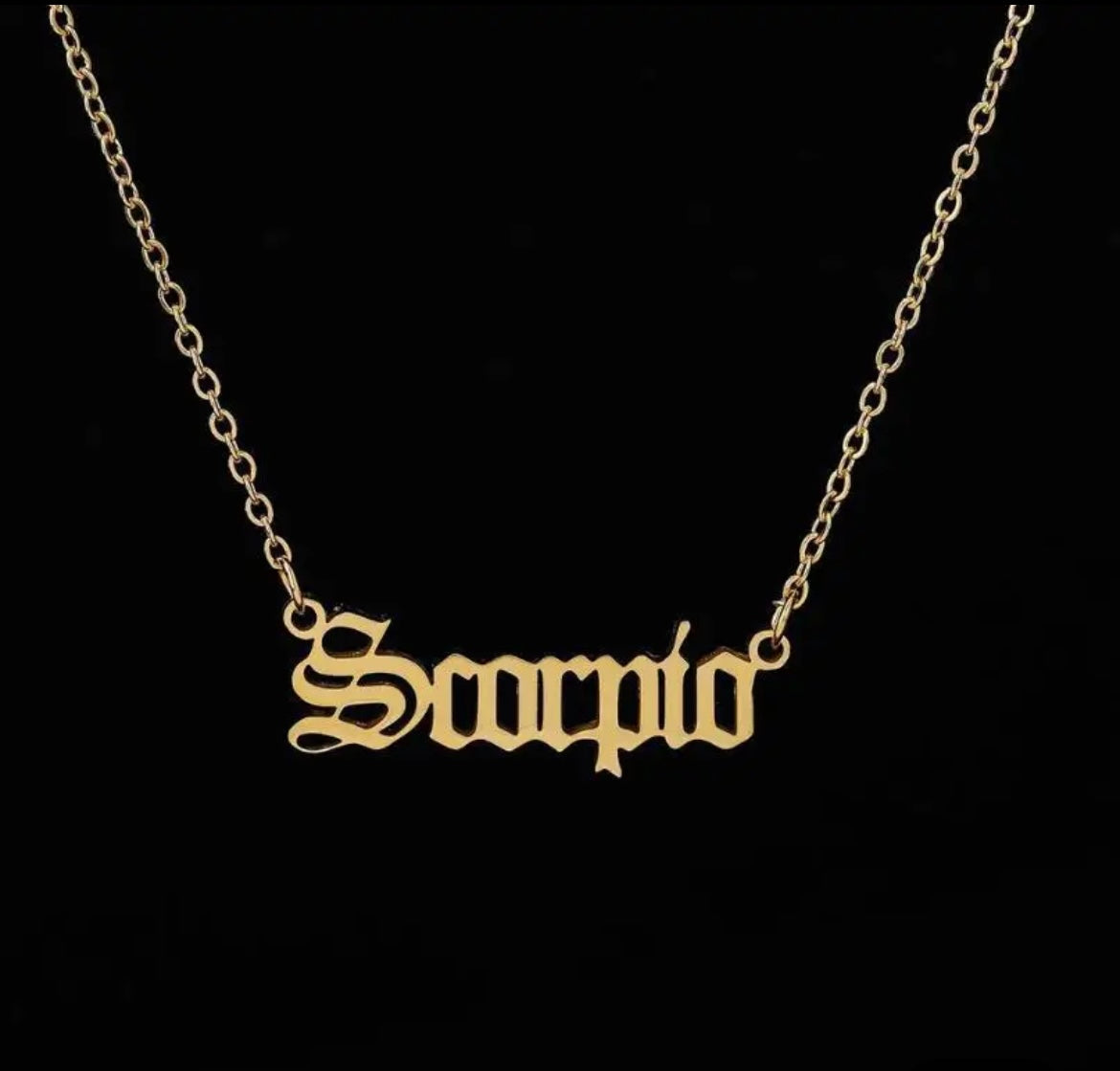 18k Gold Zodiac Necklace