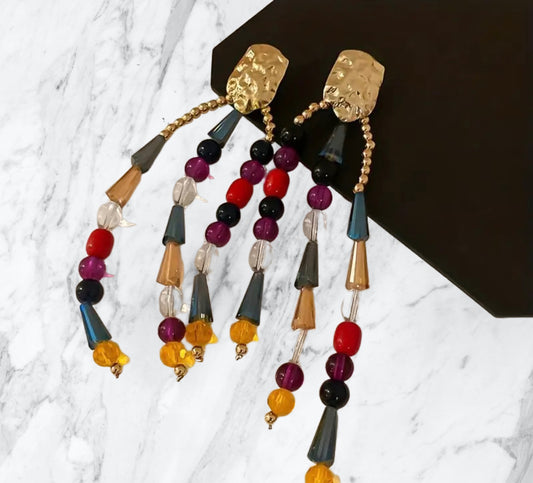 Tassel Beaded Earrings