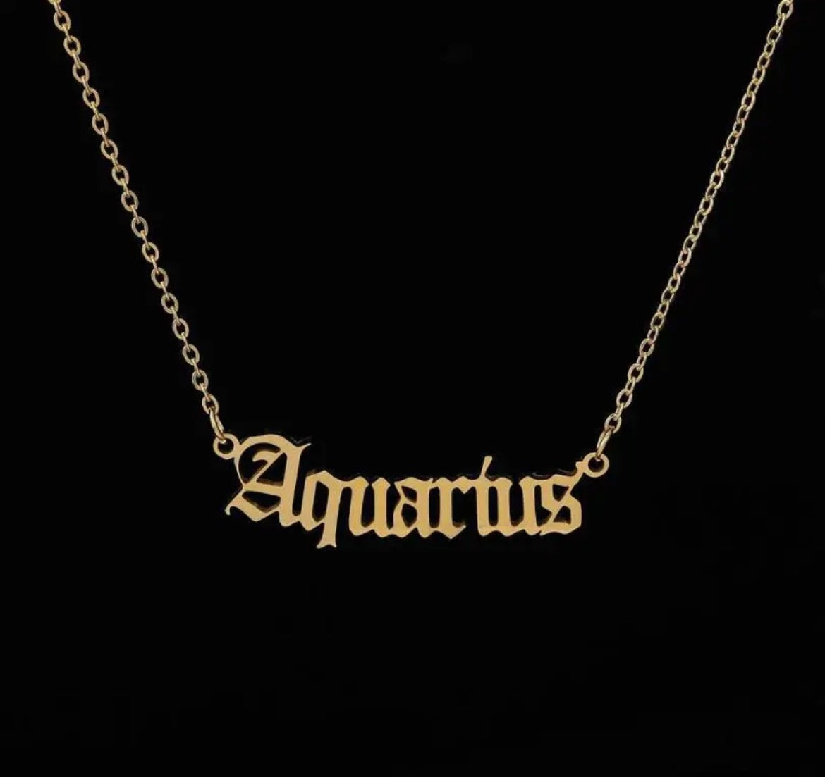 18k Gold Zodiac Necklace