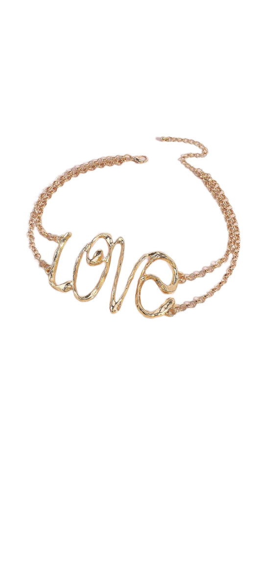 Gold Love Choker